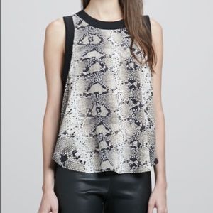 Elizabeth and James Snake Print Top